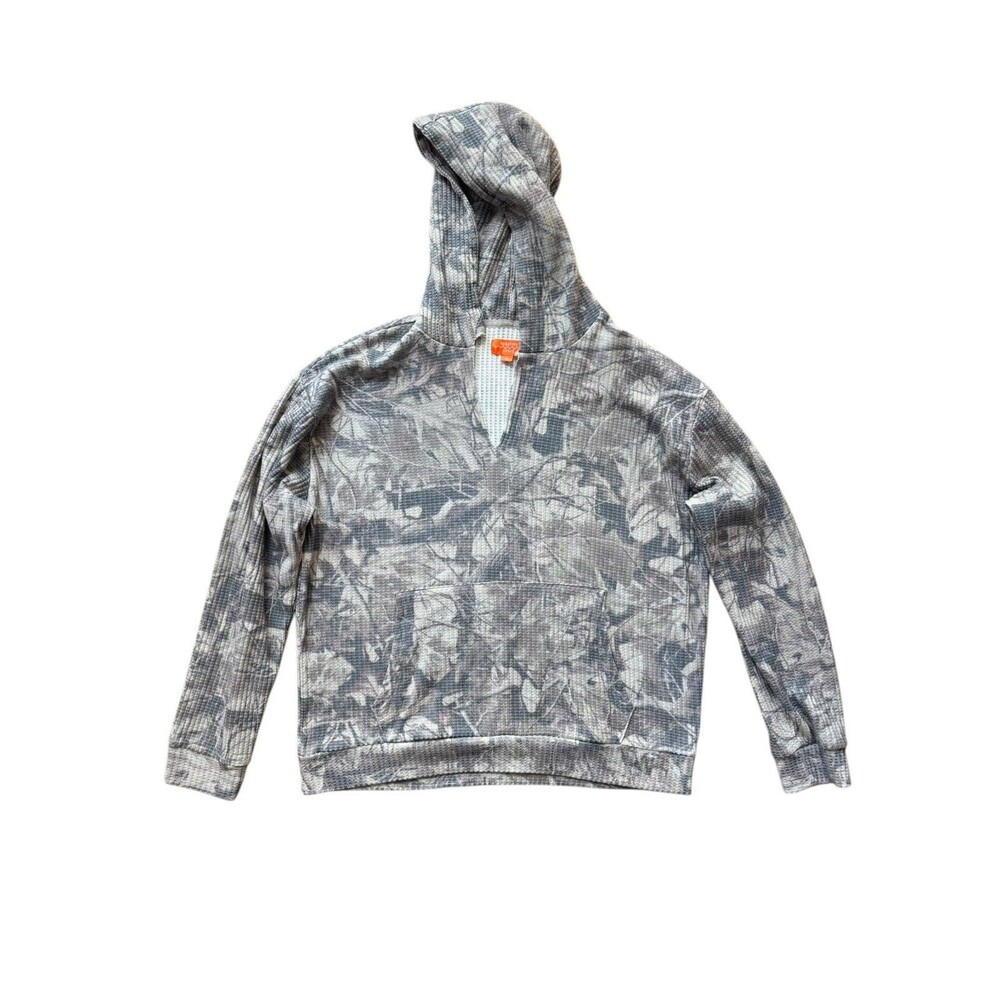 NEGATIVE SPACE MEN'S WAFFLE KNIT CAMO HOODIE SIZE: XL